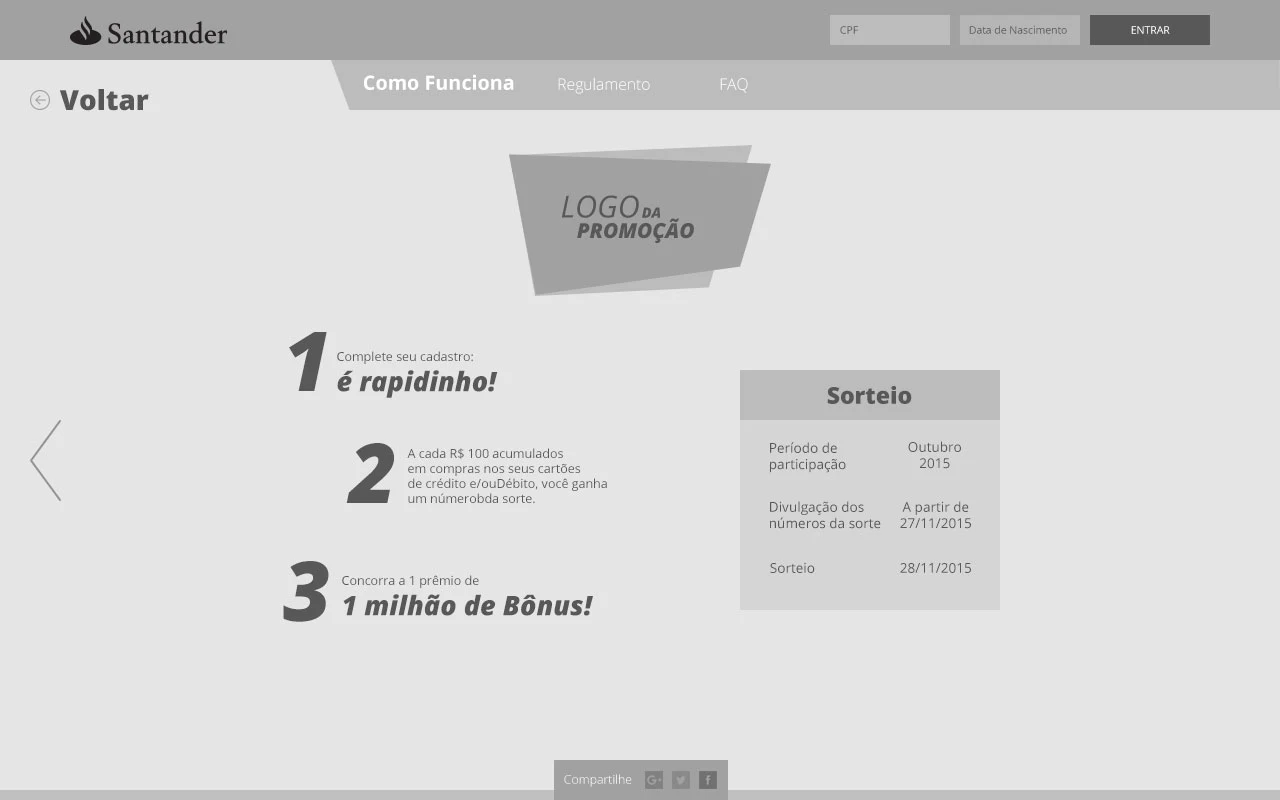 Wireframe — page promo2 comofunciona deslogada